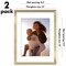 Americanflat 2 Pack of Picture Frames with Mat - Plexiglass Cover